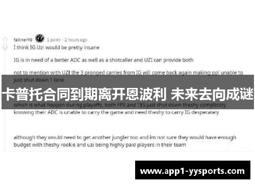 卡普托合同到期离开恩波利 未来去向成谜 卡普托合同到期离开恩波利 未来去向成谜